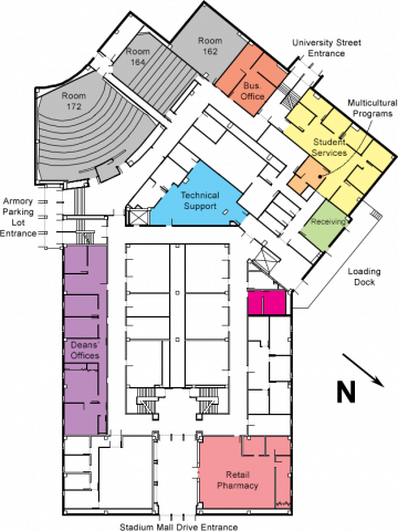 Map of RHPH 1st floor