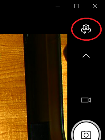 Button to change camera